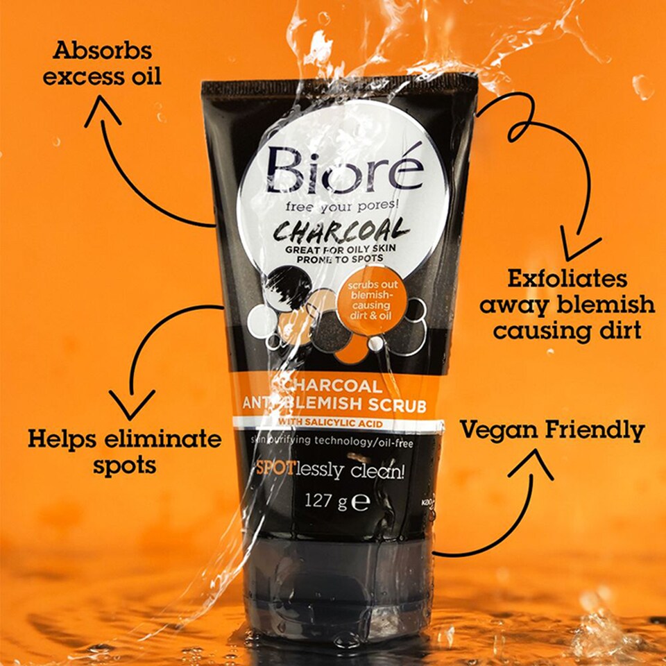 image 1 of Biore Charcoal Scrub Oil Control 127G