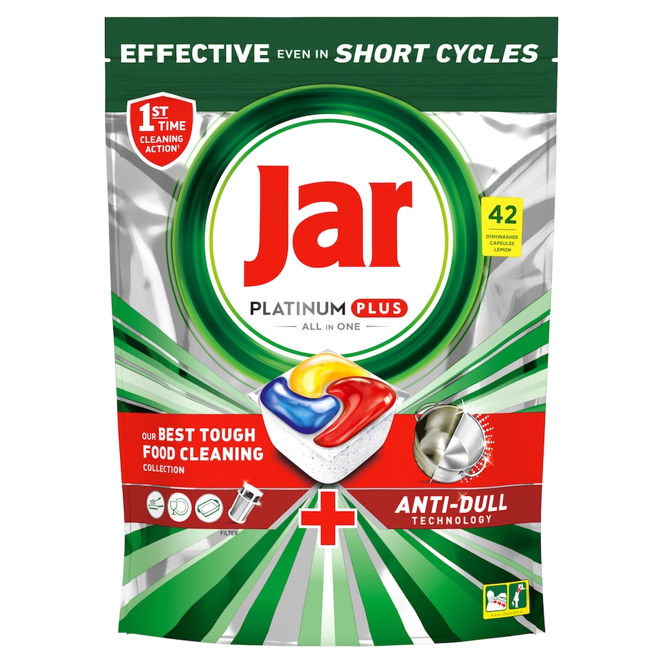 Jar Platinum Plus Lemon All In One Mosogatókapszula, 42 db