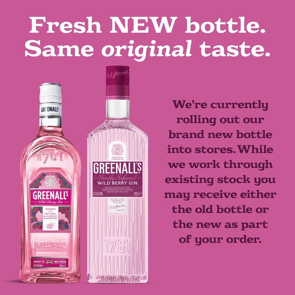 image 1 of Greenalls Wild Berry Pink Gin 1 Litre