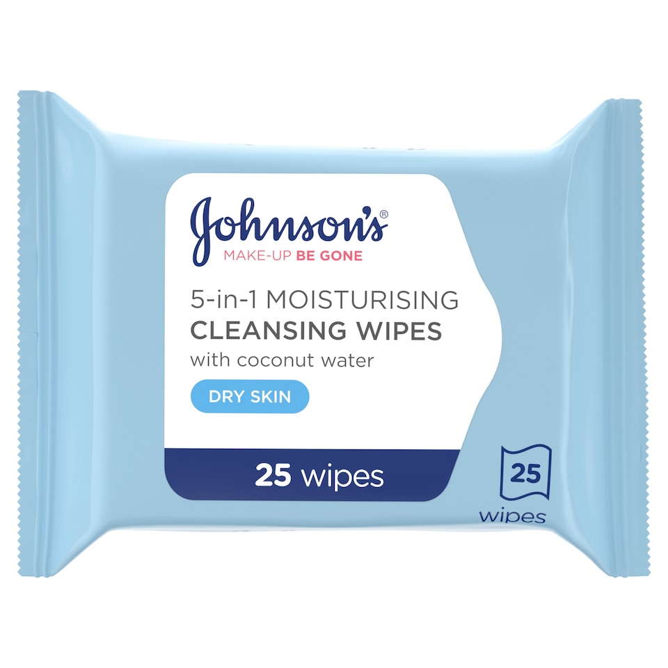 image 1 of Johnson's Face Care Moisturising Wipes 25