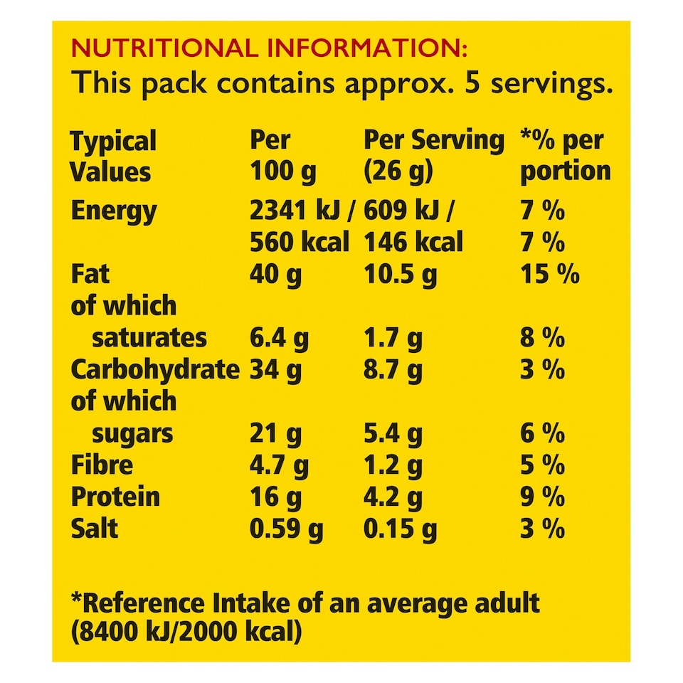 image 1 of Colman's Honey Mustard Peanuts & Cashews 130g