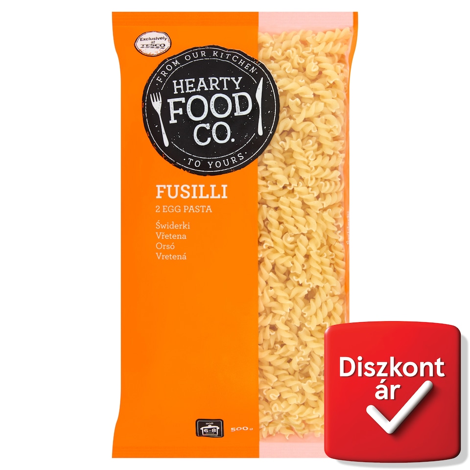 Hearty Food Co. orsó 2 tojásos száraztészta 500 g