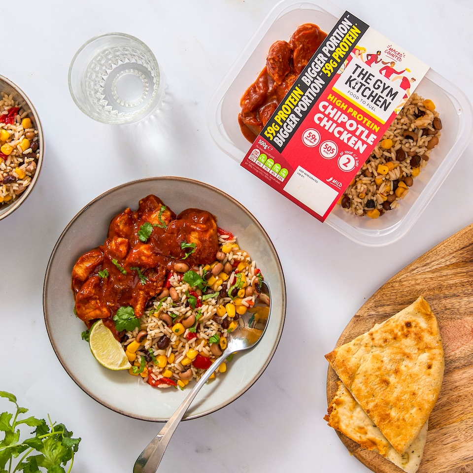 image 1 of The Gym Kitchen Chipotle Chicken & Rice 500g