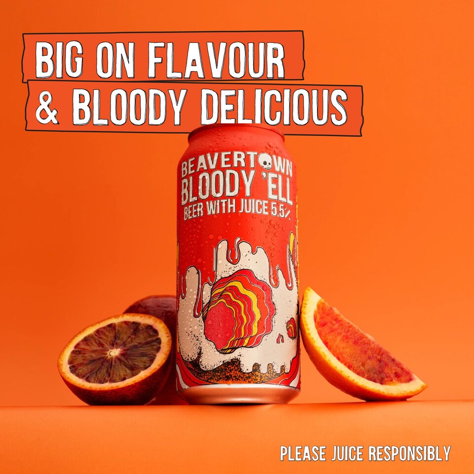 image 1 of Beavertown Bloody 'Ell Blood Orange IPA 440ml
