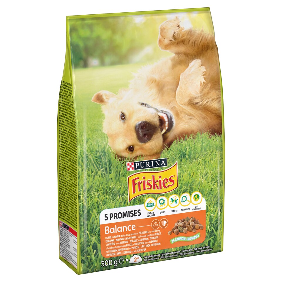 image 1 of Friskies® Balance with a Delicious Combination of Chicken and Beef and with Vegetables 500g