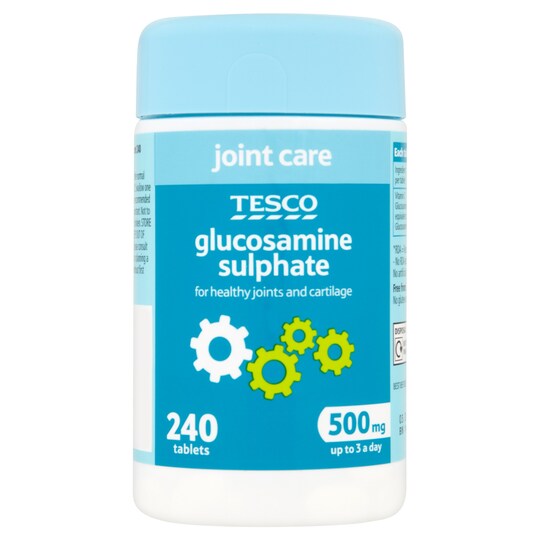 Tesco Glucosamine Sulphate 500Mg X 240 Tesco Groceries