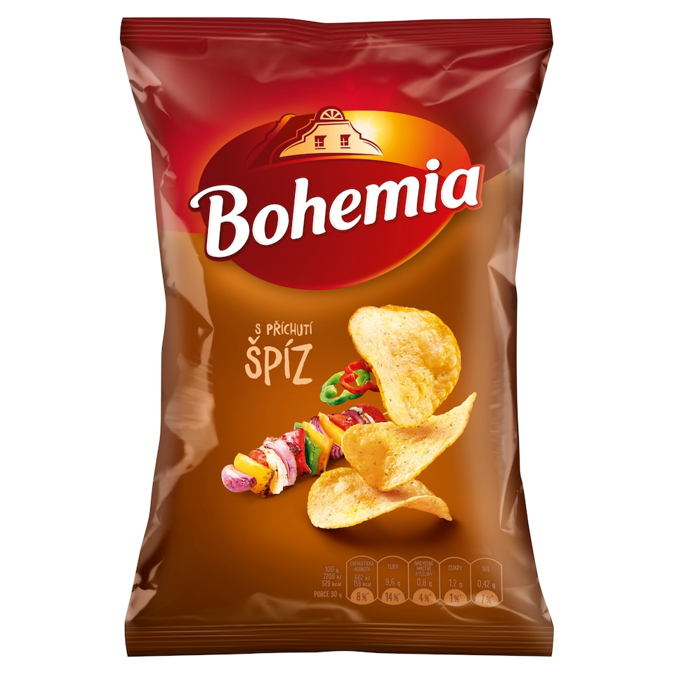 Bohemia Chips s příchutí špíz 60g