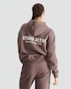 image 2 of F&F Active Cotton Rich Slogan Hoodie in Brown
