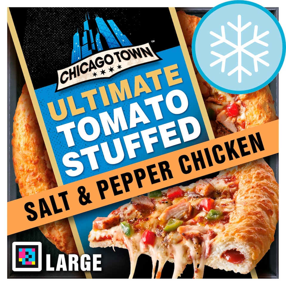 image 1 of Chicago Town Ultimate Takeaway Tomato Stuffed Crust Salt & Pepper Chicken Large Pizza