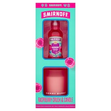 Smirnoff Raspberry Crush Vodka 5Cl & Candle Gift Set
