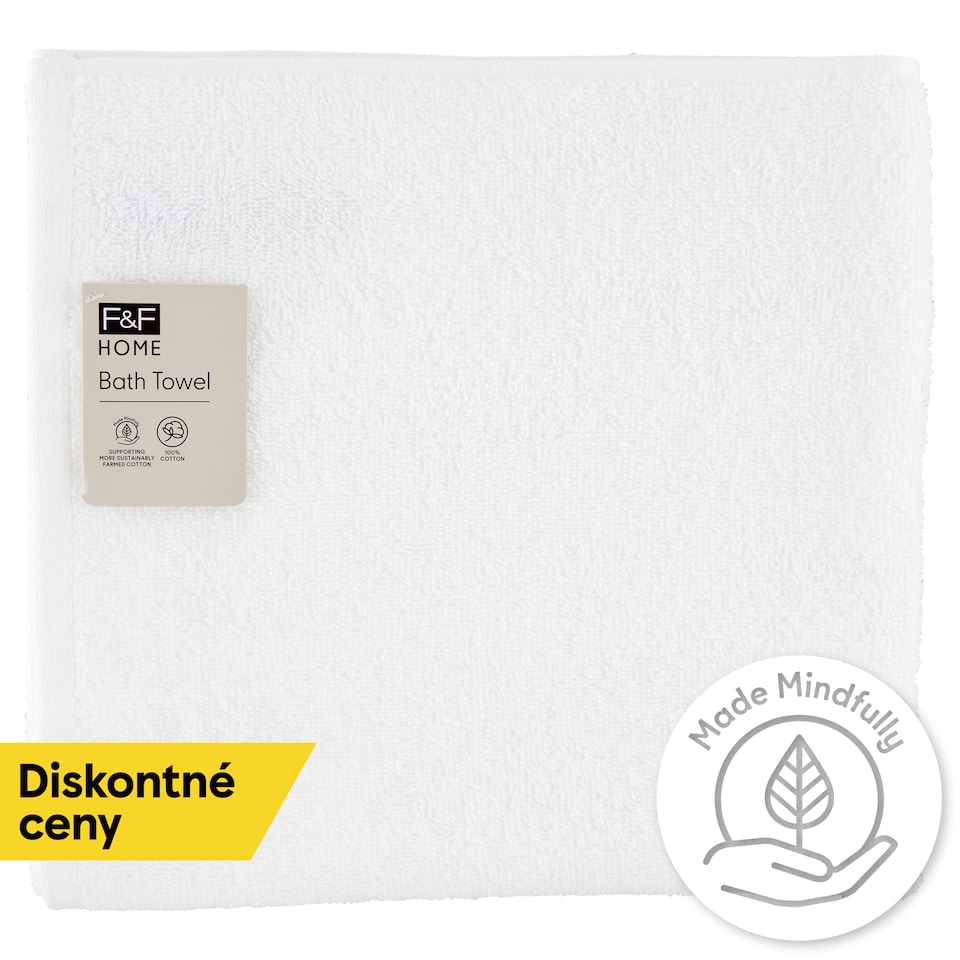 F&F Home White osuška 70 cm x 120 cm