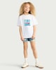 image 2 of Disney Lilo & Stitch Pure Cotton Printed T-Shirt in White