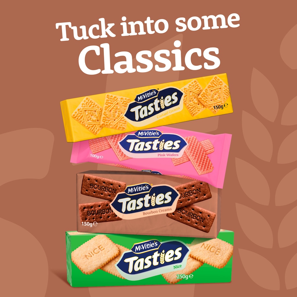 image 1 of McVitie's Tasties Bourbon Creams Biscuits 150g