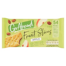Go Ahead Apple Crispy Fruit Slices Snack Bars Multipack 4 x 43.6g