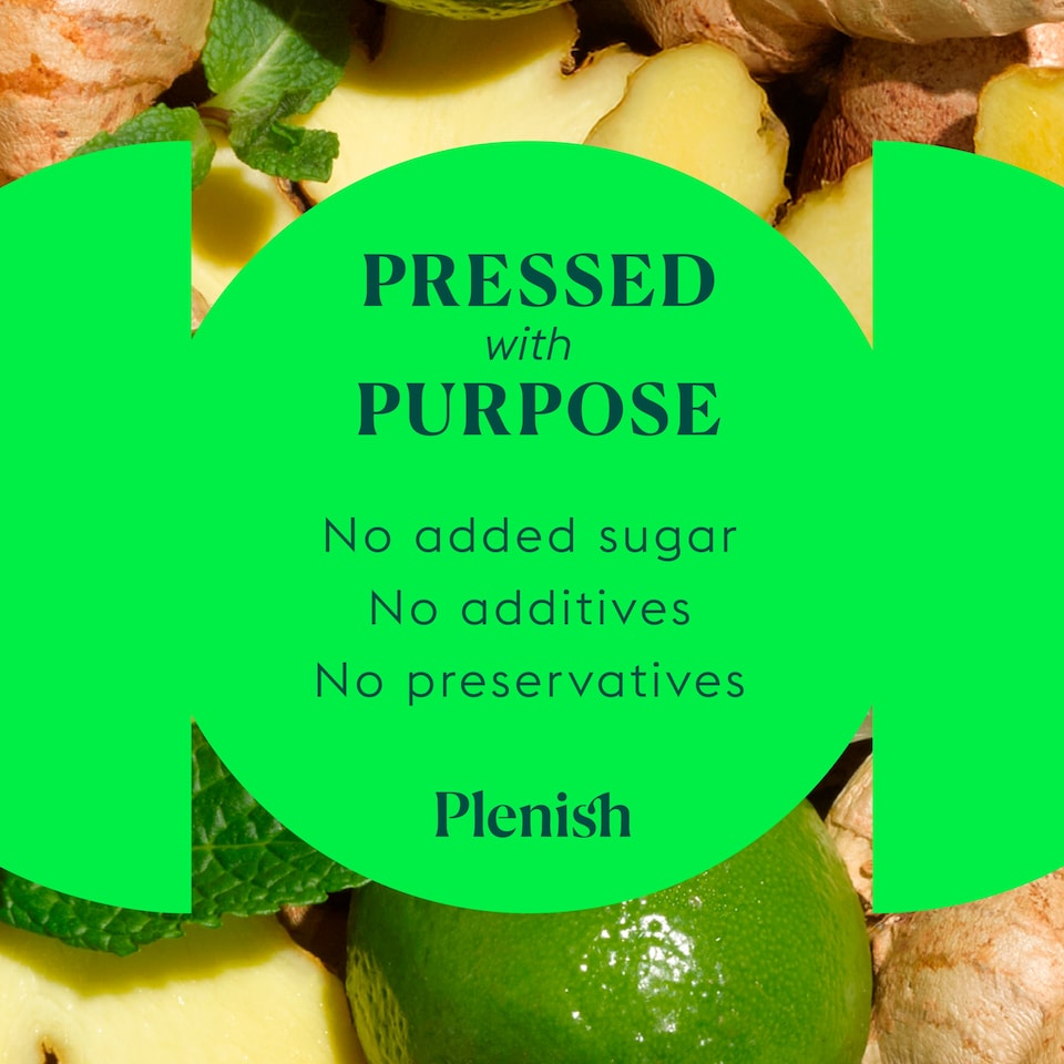 image 1 of Plenish Fibre Dosing Bottle with Ginger, Lime & Mint 7x Shots 420ml