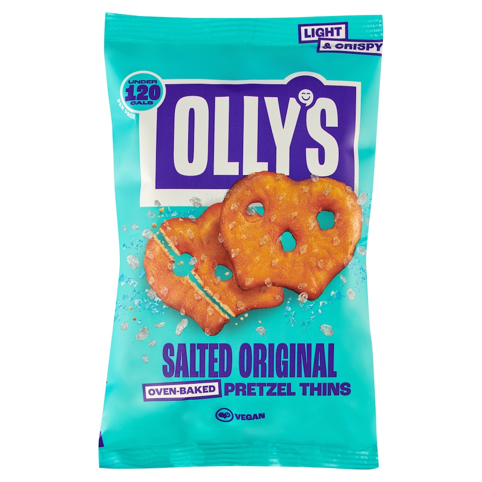 Ollys Original Pretzel Thins Salted 35G