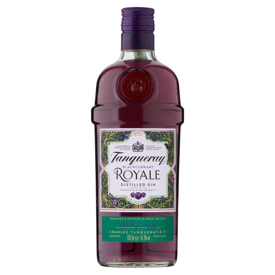 Tanqueray Blackcurrant Royale desztillált gin 41,3% 0,7 l