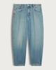 image 5 of The F&F Edit Barrel Leg Jeans in Blue