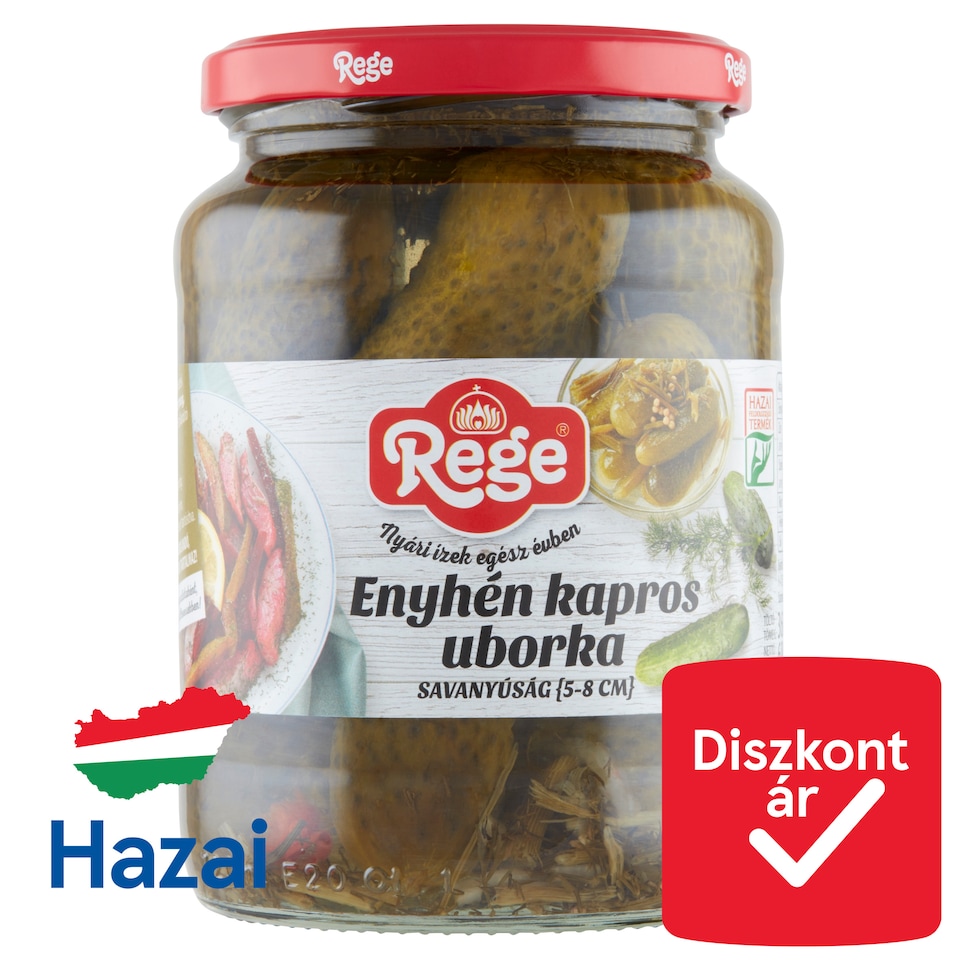 image 1 of Rege Lightly Dill Cucumber Pickles 5-8 cm 680 g
