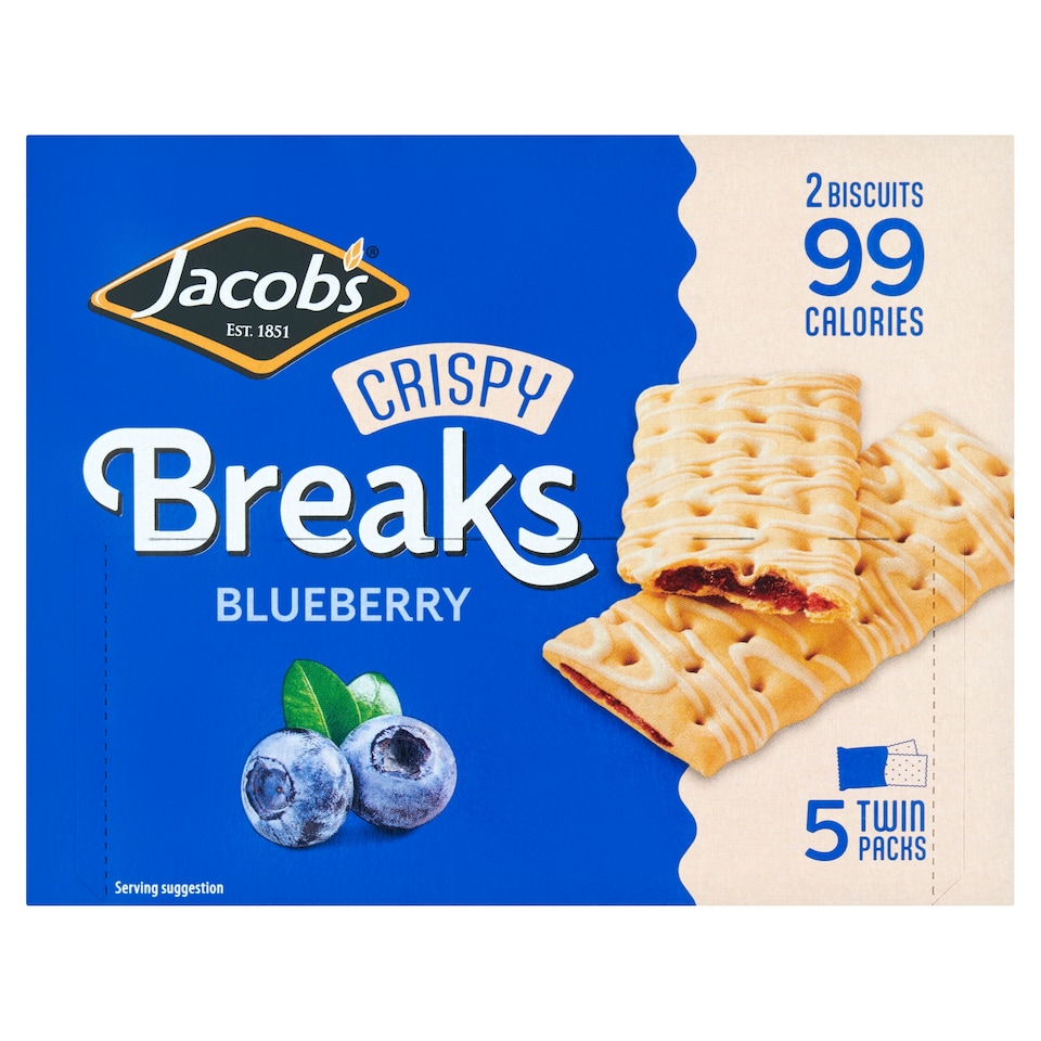 Jacobs Crispy Breaks Blueberry 125g