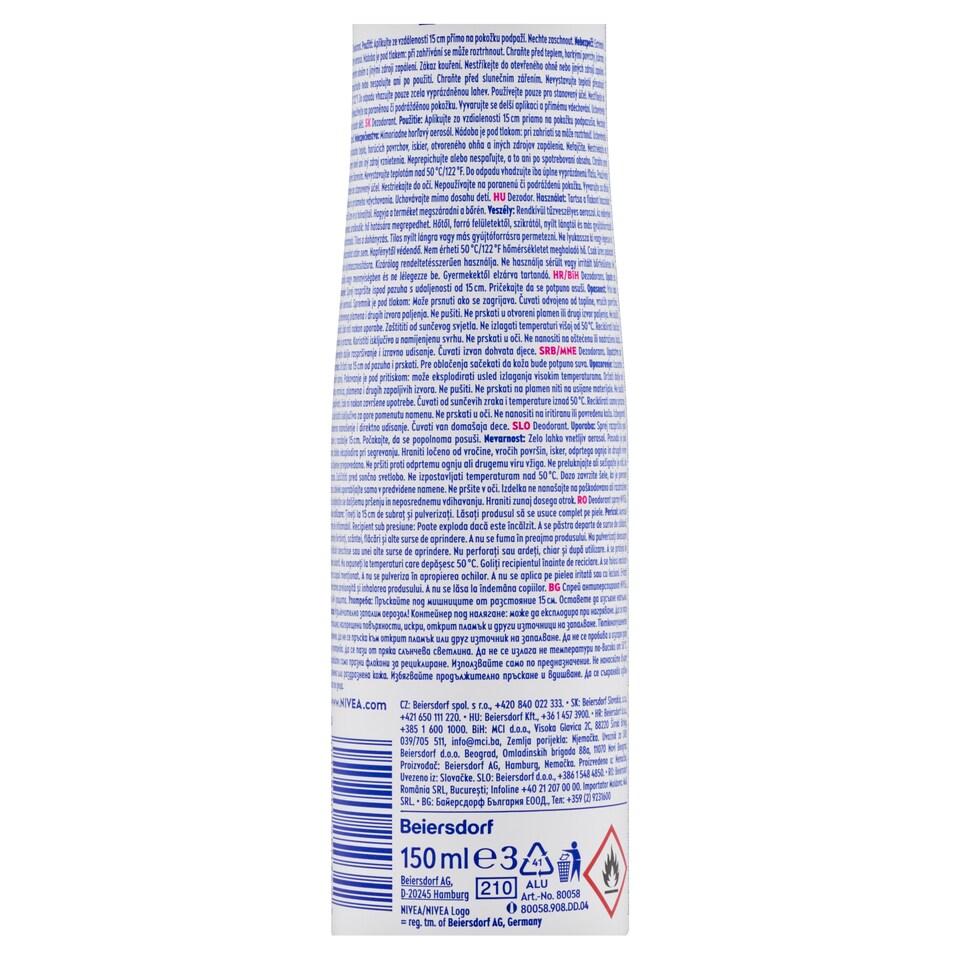 Obrázek 1 pro produkt Nivea Fresh Flower Sprej deodorant 150ml