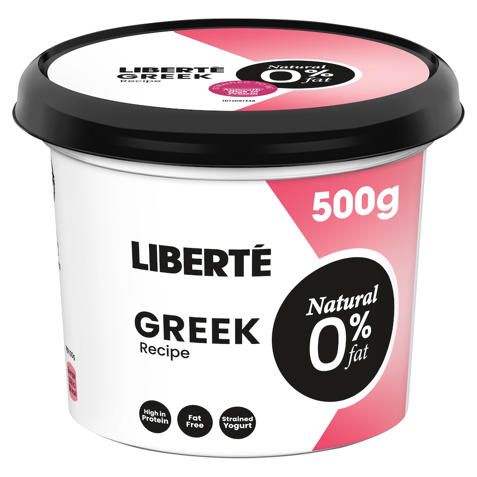 Liberte 0% Fat Grk/Style Natural Yoghurt 500G