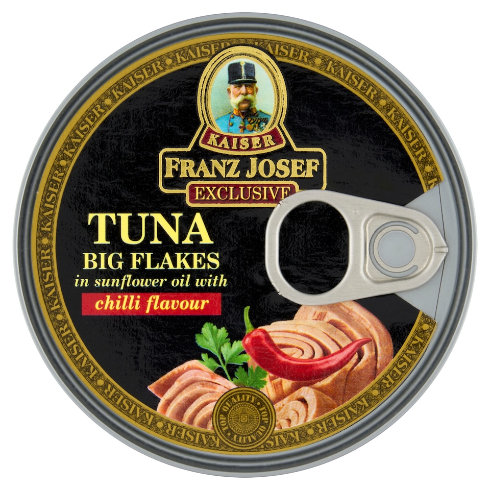 obrázok 1 z Franz Josef Kaiser Exclusive Tuniak kúsky v slnečnicovom oleji s chilli 170 g