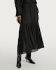 image 2 of F&F Tiered Midi Skirt in Black