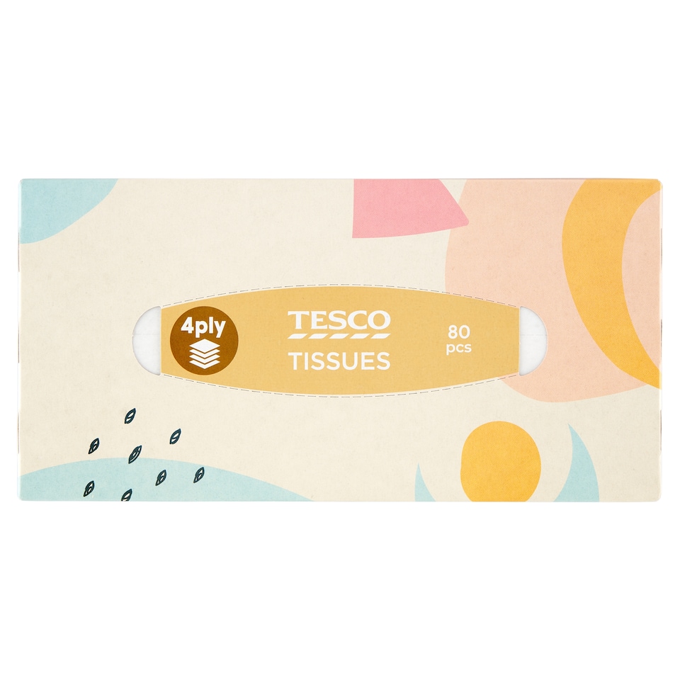 obrázok 1 z Tesco Papierové vreckovky 4 vrstvy 80 ks