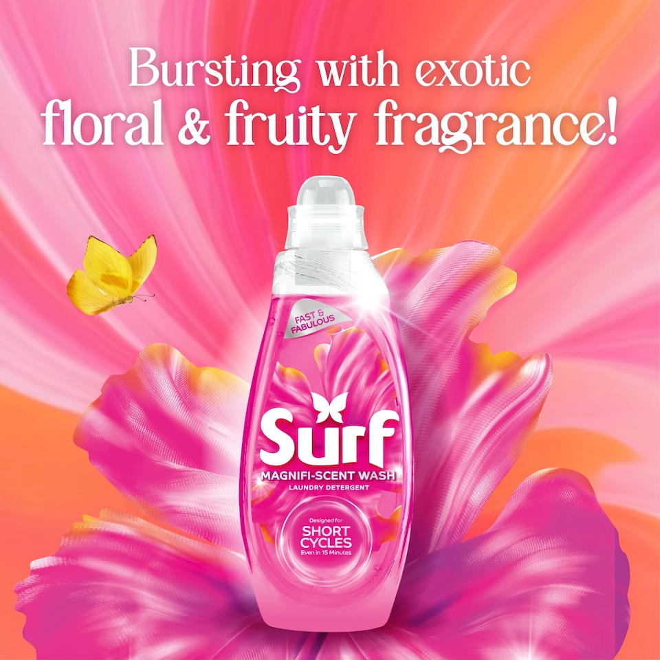 image 1 of Surf Magnifi-Scent Wash Floral Fusion Laundry Detergent 31 Washes 837ml