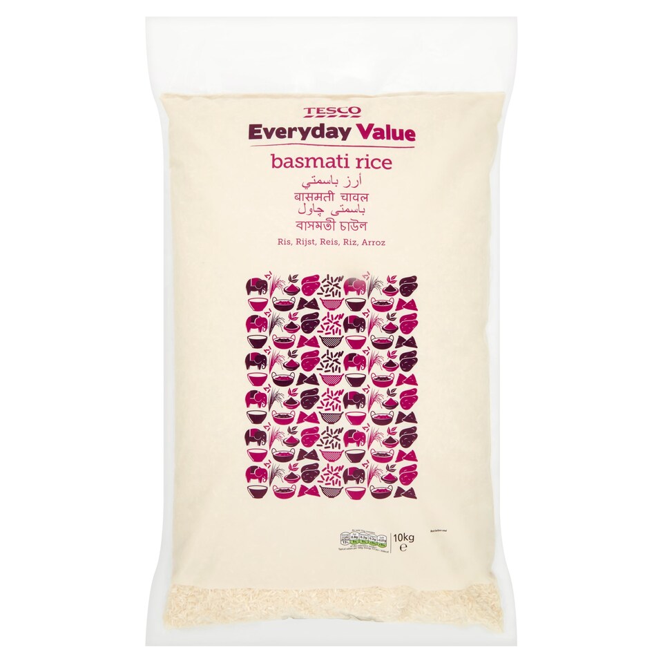 TESCO EDAY VALUE BASMATI RICE 10KG Tesco Groceries