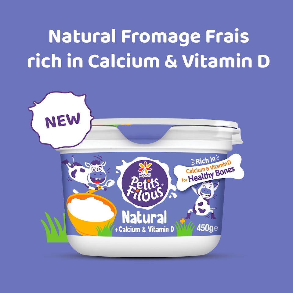 image 1 of Petits Filous Natural Kids Yoghurt + Calcium and Vitamin D 450g