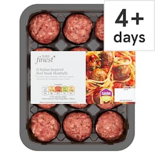 Tesco Finest Italian Beef Meatballs 336G