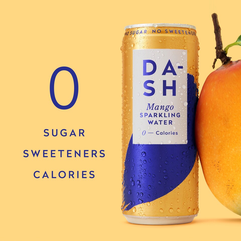 image 1 of Dash Mango Sparkling Water 4 x 330ml