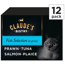 Claude's Bistro Adult Cat Fish Selection in Gravy 12x85g