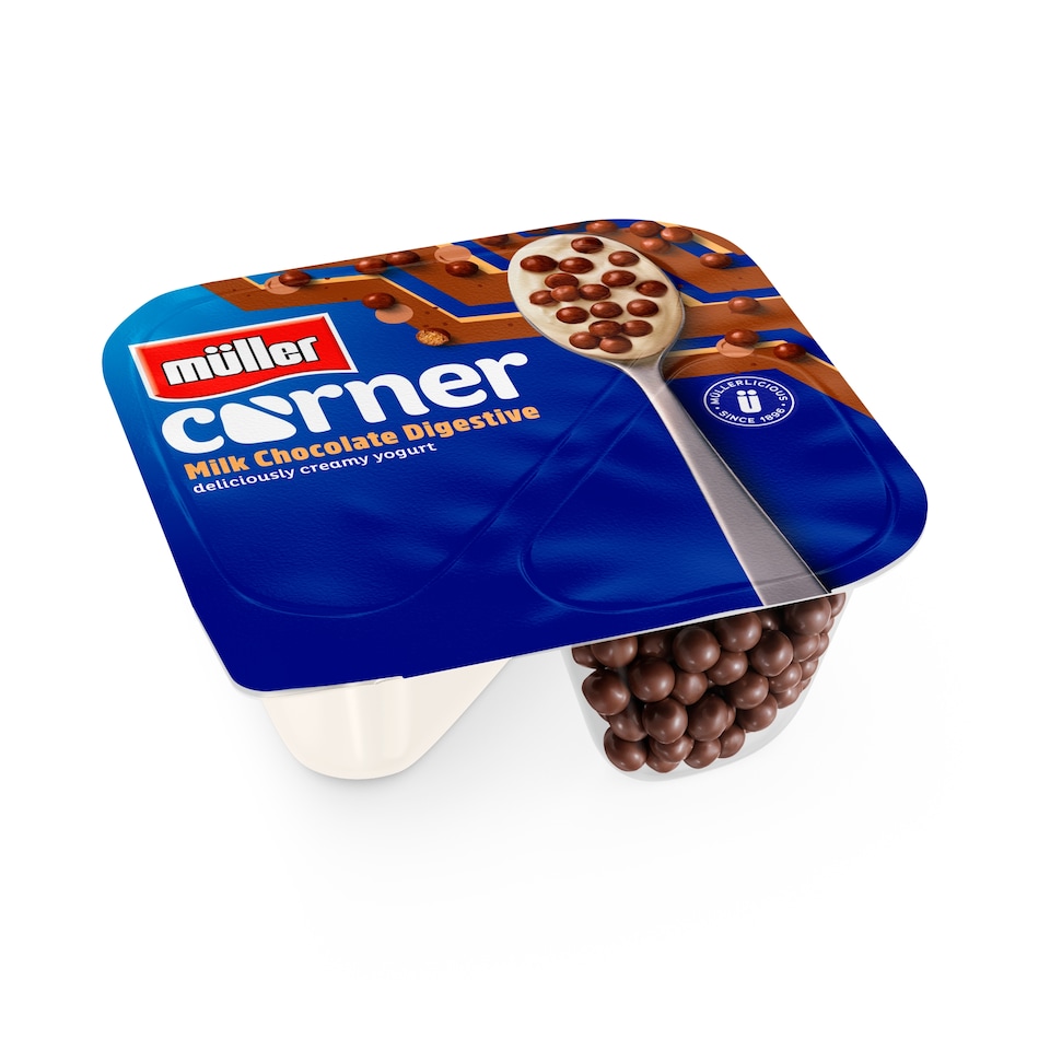 image 1 of Muller Corner Vanilla Yogurt with Chocolate Digestive Biscuits