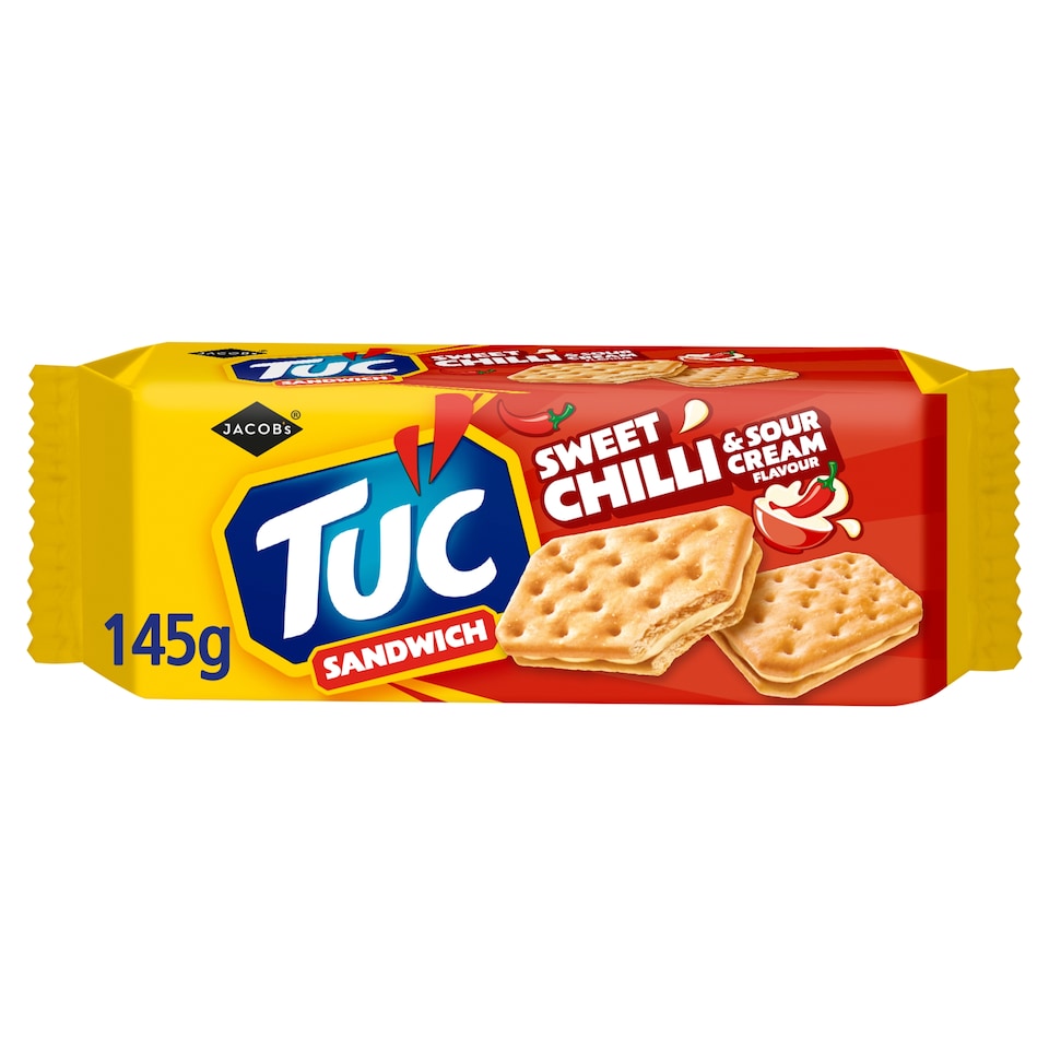 JACOBS Tuc Sandwich Sweet Chilli & Sour Cream 145g