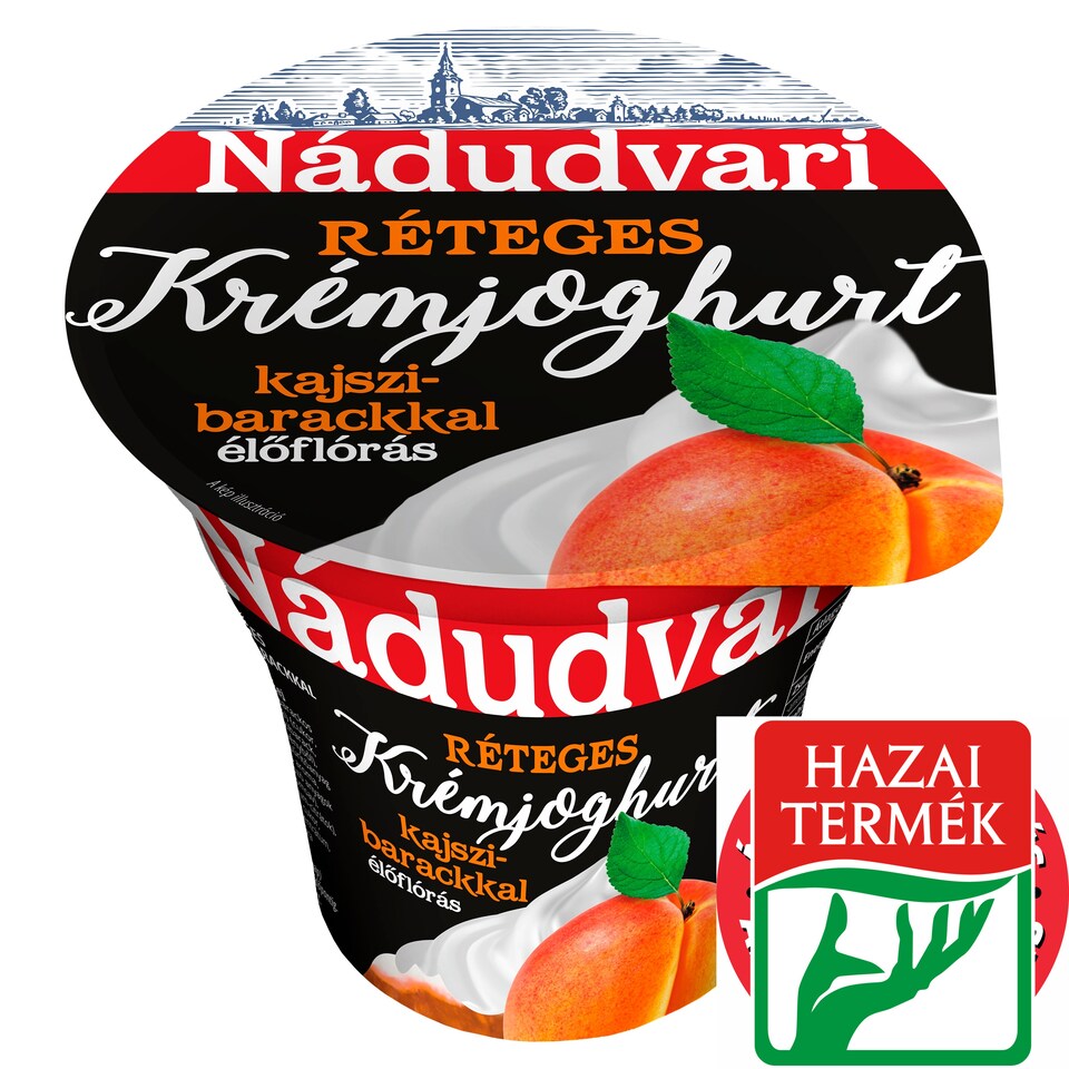 Nádudvari réteges élőflórás krémjoghurt kajszibarackkal 180 g