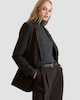 image 1 of F&F Single Button Tailored Blazer in Brown