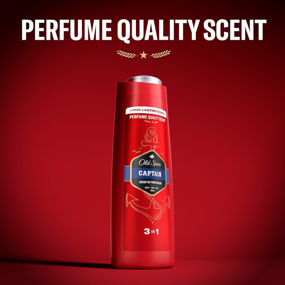 Old Spice Captain Tusfürdő És Sampon Férfiaknak, 250 ml  1. kép