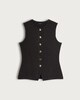 image 4 of F&F Button Up Sleeveless Co-ord Waistcoat in Grey