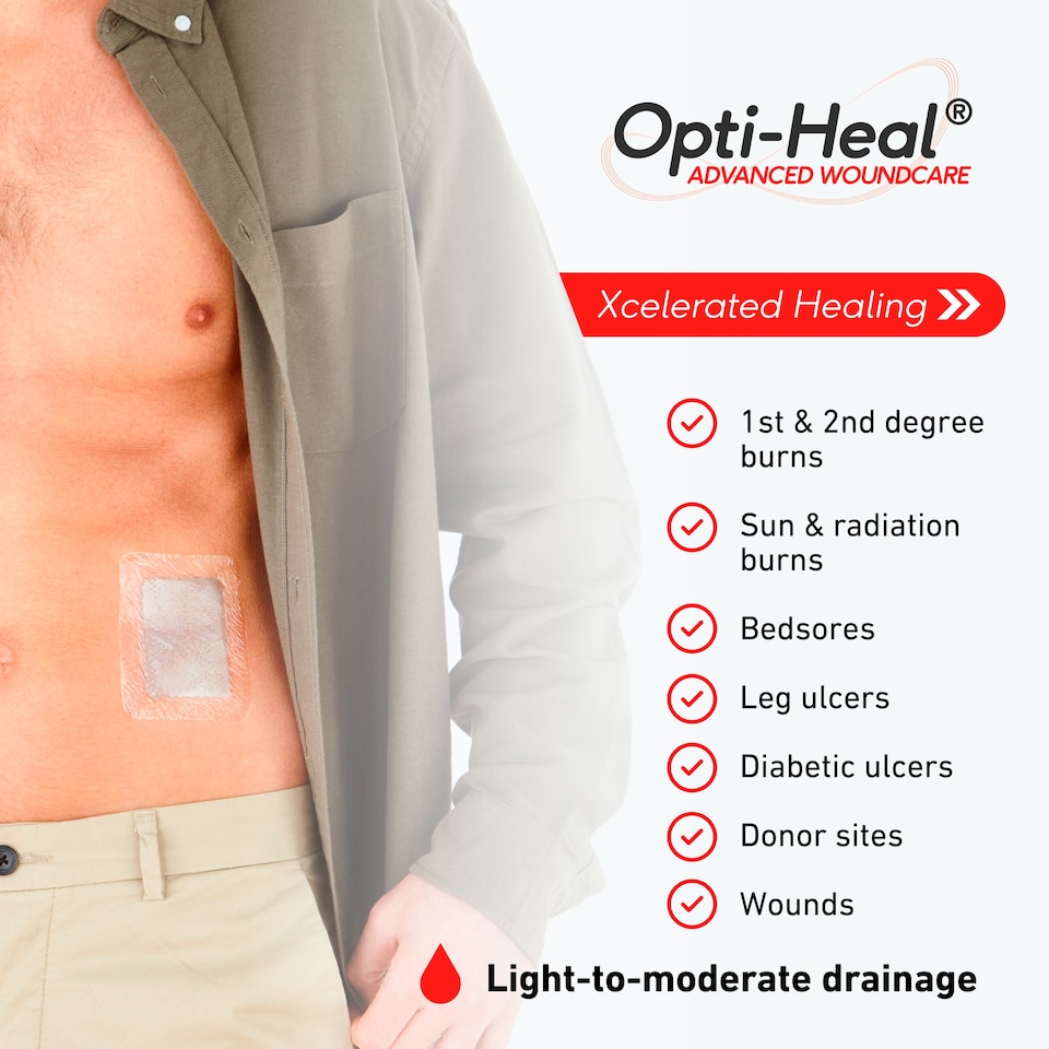 image 1 of Neo G Opti-Heal Hydration Multipurpose Wound Dressing Multipack Pk3