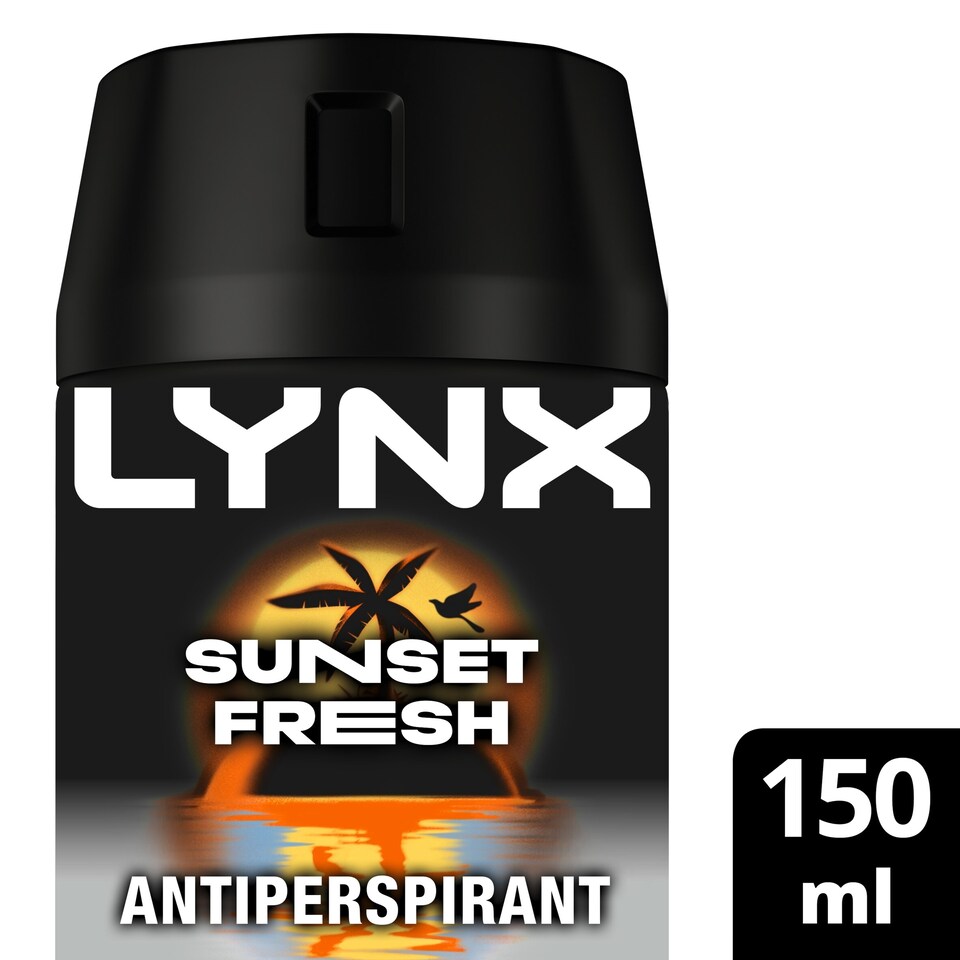 image 1 of Lynx Antiperspirant Deodorant Aerosol Sunset Fresh 150ml 