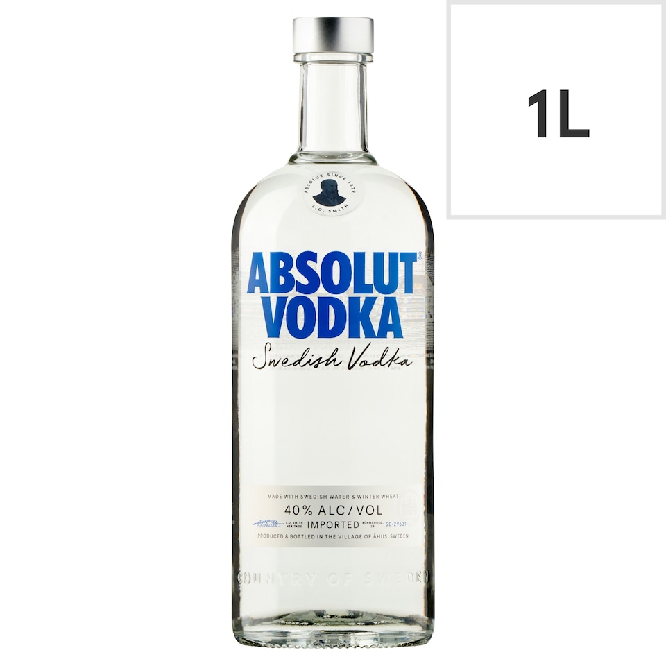 Absolut Swedish Vodka 1L