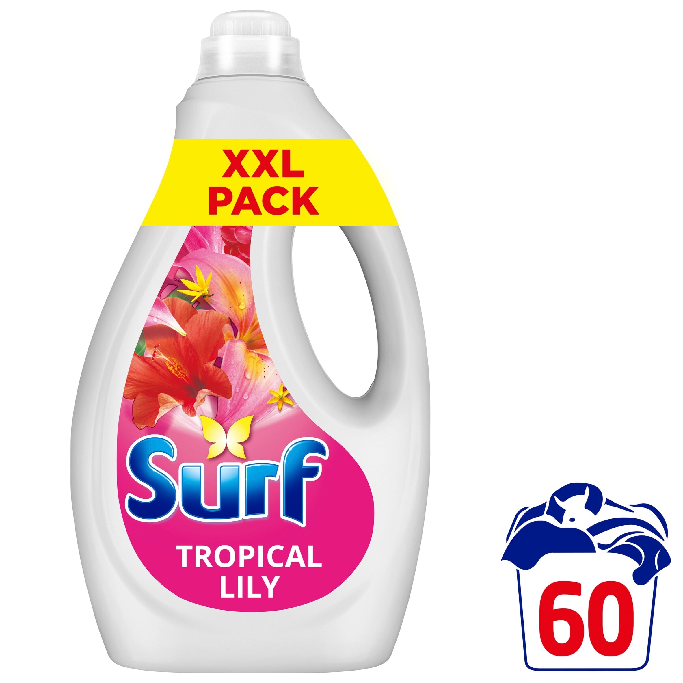 Surf Tropical Lily Liquid Laundry Detergent 60 Washes 1.62L