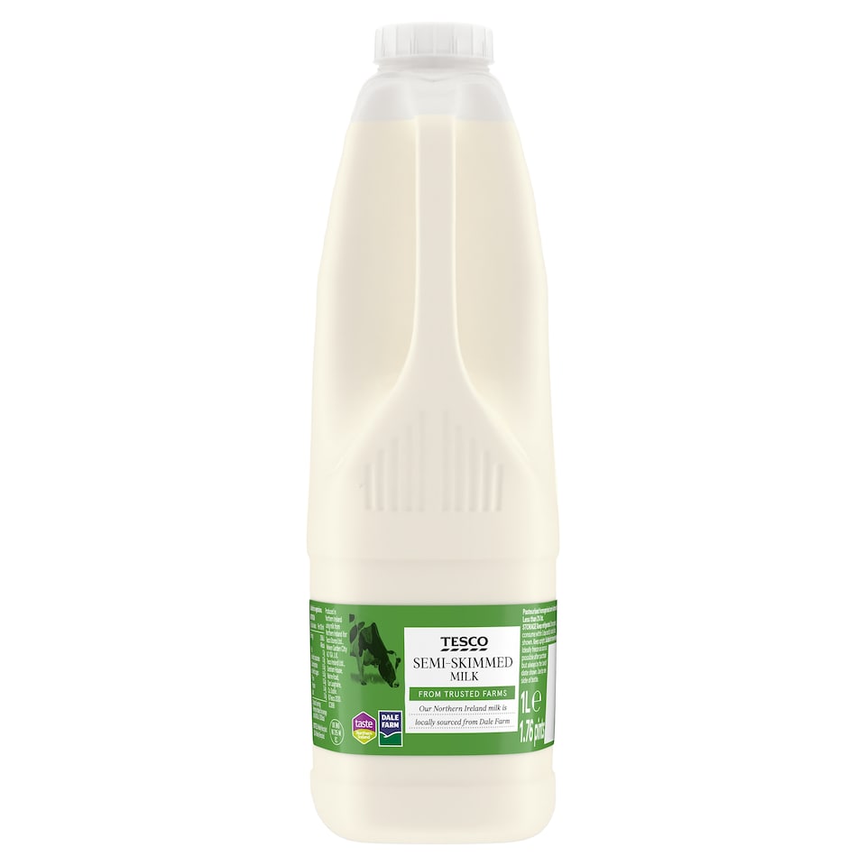 Tesco Semi-Skimmed Milk 1L