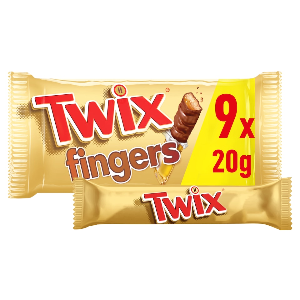 Twix Multipack Chocolate Bars Biscuits 9x20g