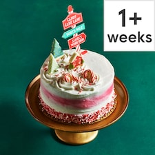 76. Tesco Candy Cane Celebration Cake (Serves 16)