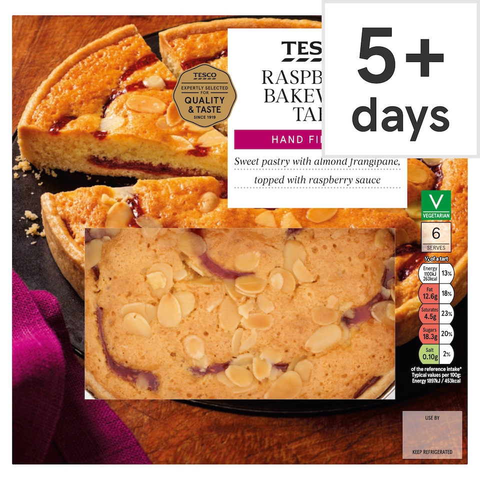 Tesco Raspberry Bakewell Tart 350g