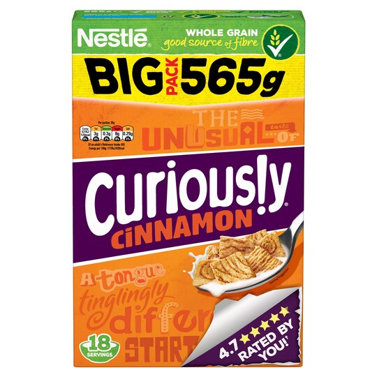 Curiously Cinnamon Cereal 565G Tesco Groceries